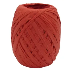 Raffia Ribbon; Red